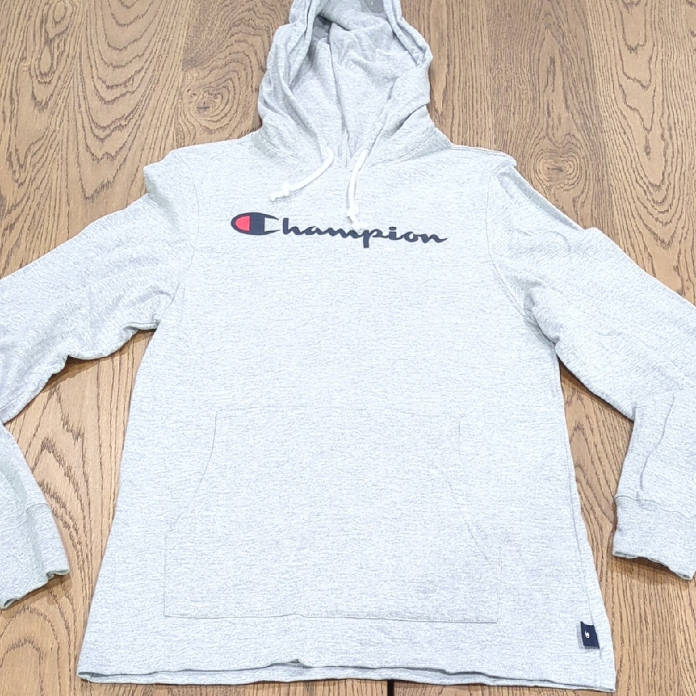 Champion Men's Light Gray Hoodie